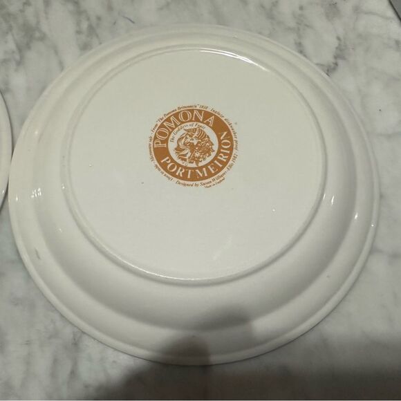 X 2 Portmeirion England Pomona Biggarreux Cherry Salad Plate EUC 8 5/8” - Picture 3 of 7